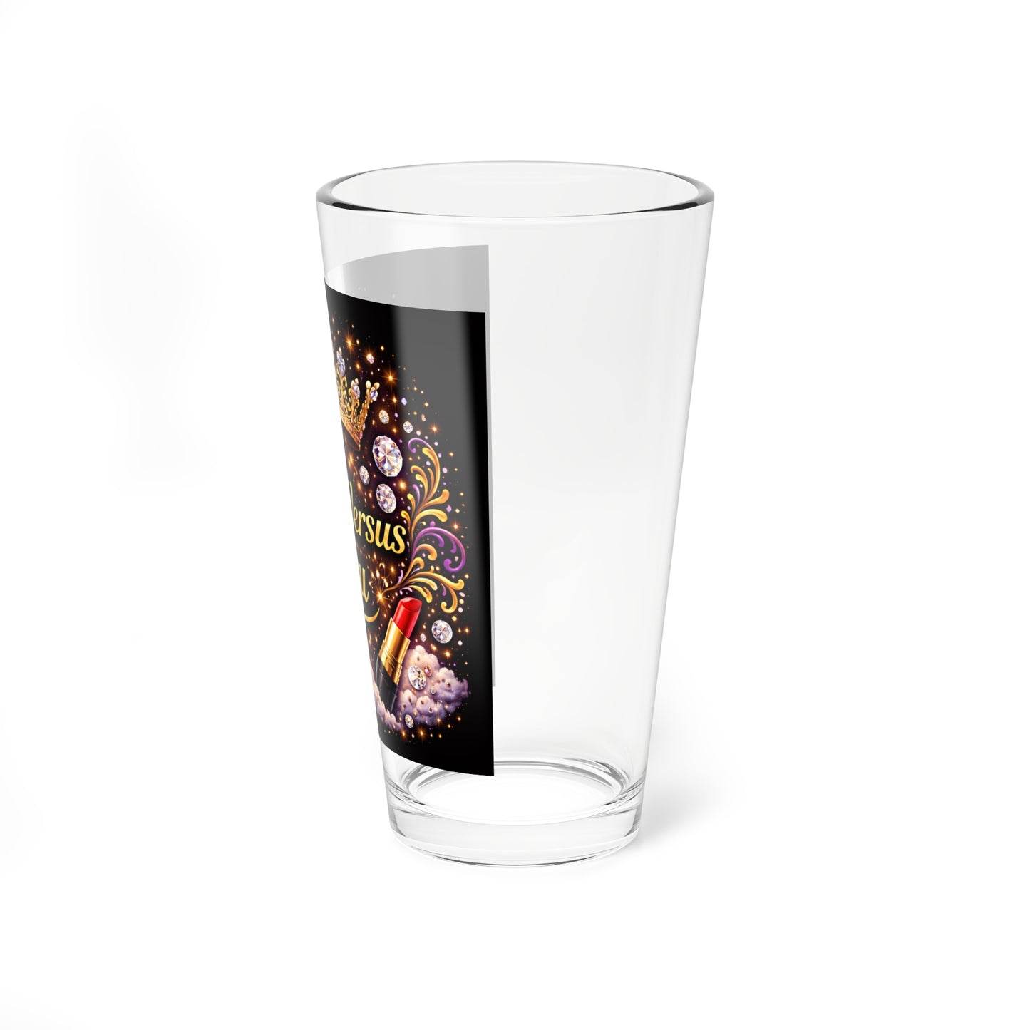 Mixing Glass — “It’s You Versus You” 16oz Cocktail Mixing Glass