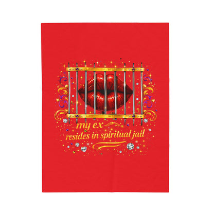Spiritual Jail Velveteen Plush Blanket