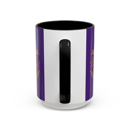 Life Is the Occasion Gold Heart Accent Coffee Mug — Inspirational Purple 11/15oz