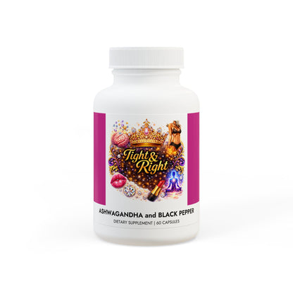 Ashwagandha and Black Pepper Supplement (60 capsules)