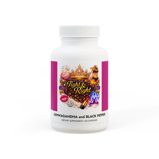Ashwagandha and Black Pepper Supplement (60 capsules)