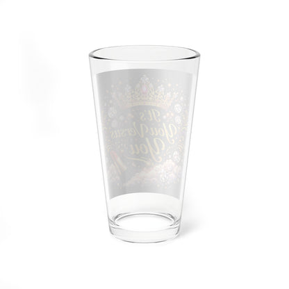 Mixing Glass — “It’s You Versus You” 16oz Cocktail Mixing Glass