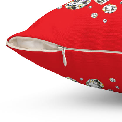 Glam Red Pillow – "I'm Doing Me" High Heel Decorative Throw Pillow