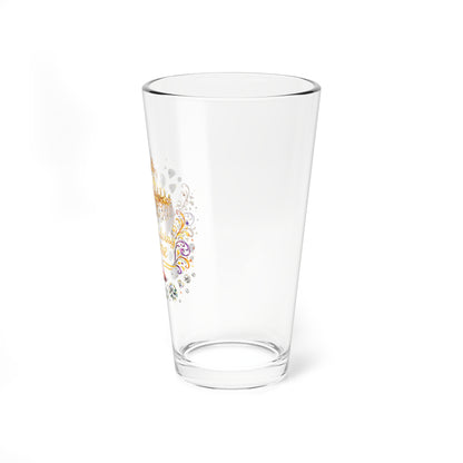 Mixing Glass - Glam Red Stiletto "I'm Doing Me" 16oz Cocktail Glass