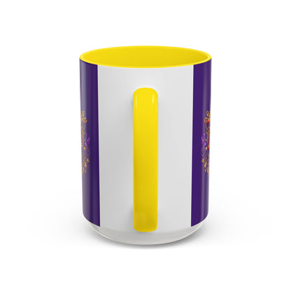 Life Is the Occasion Gold Heart Accent Coffee Mug — Inspirational Purple 11/15oz