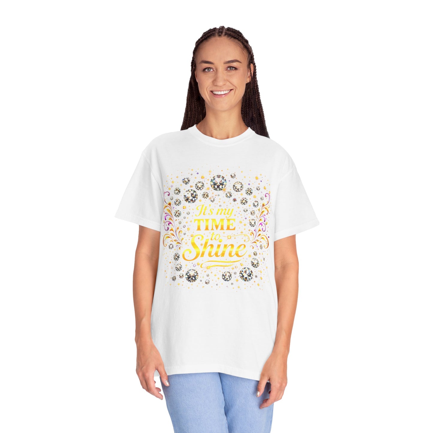 “It’s My Time to Shine” Graphic T-Shirt — Inspirational Sparkle Tee