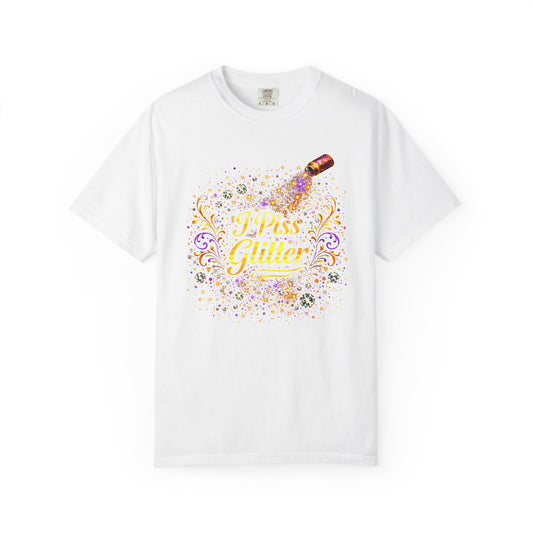 T-Shirt — 'Press Glitter' Sparkle Cosmetic Makeup Tee