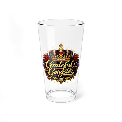 Mixing Glass — 'Grateful Gangster' 16oz Decorative Pint Glass