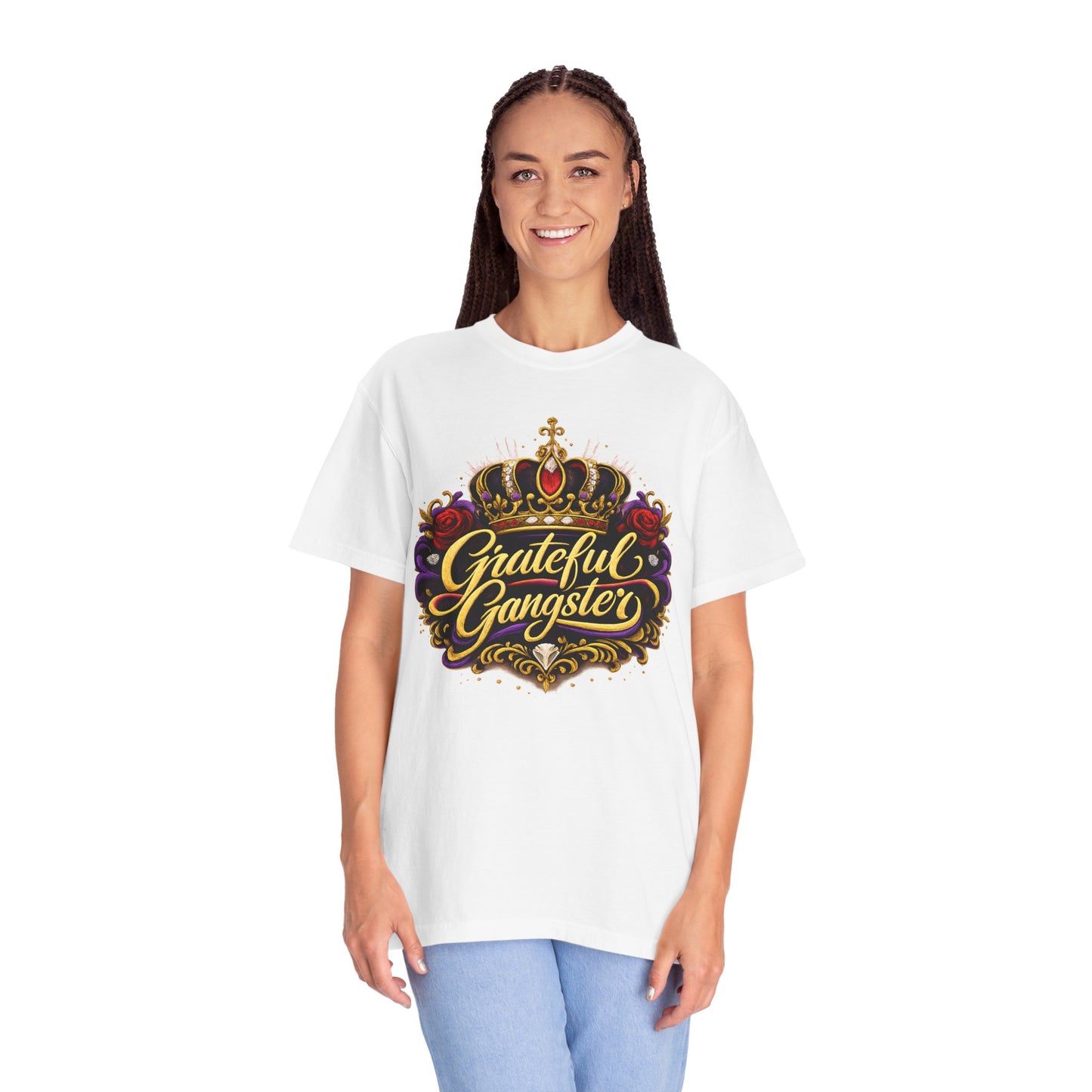 Grateful Gangster Graphic T-Shirt — Vintage Crown Script Tee