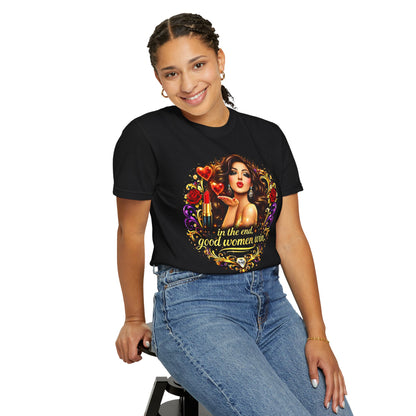 Valentine Pin-Up Girl Tee — Retro Glam Love Graphic T-Shirt