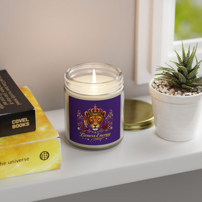 Lioness Energy Soy Candle — Coconut Apricot Wax (4oz & 9oz)