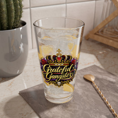 Mixing Glass — 'Grateful Gangster' 16oz Decorative Pint Glass