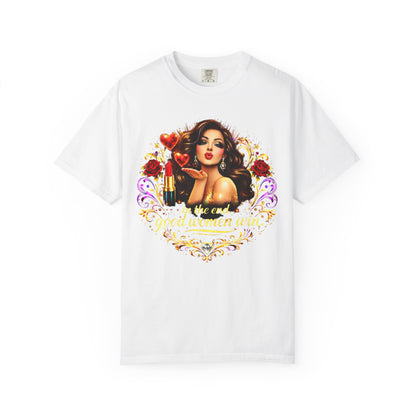 Valentine Pin-Up Girl Tee — Retro Glam Love Graphic T-Shirt