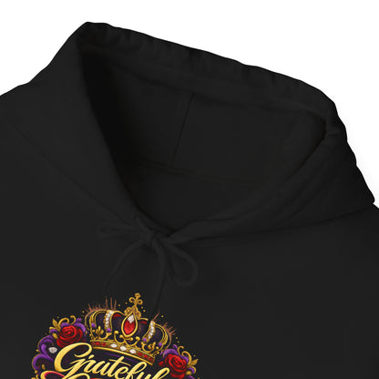Grateful Gangster Hoodie — Vintage Crown Floral Logo Sweatshirt