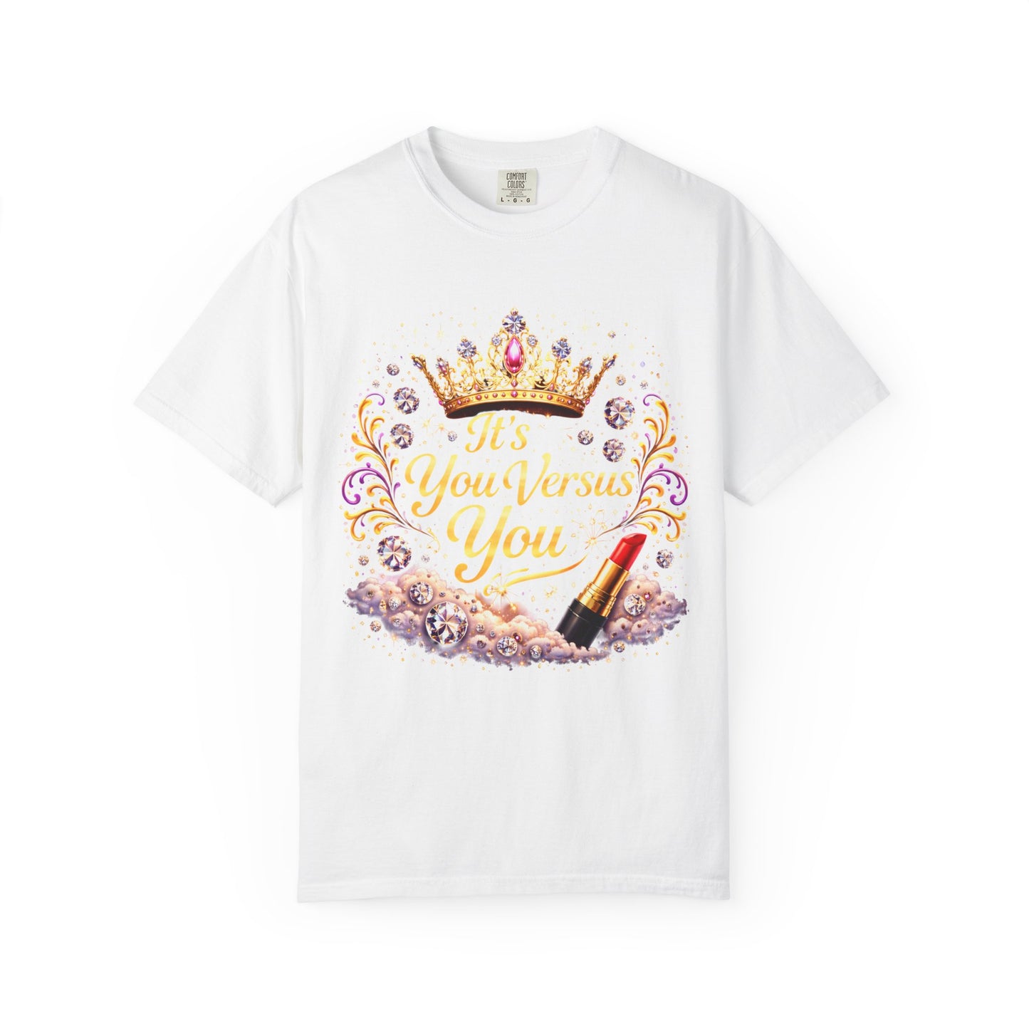 T-Shirt — "It's Your Business You" Crown & Lipstick Graphic Tee