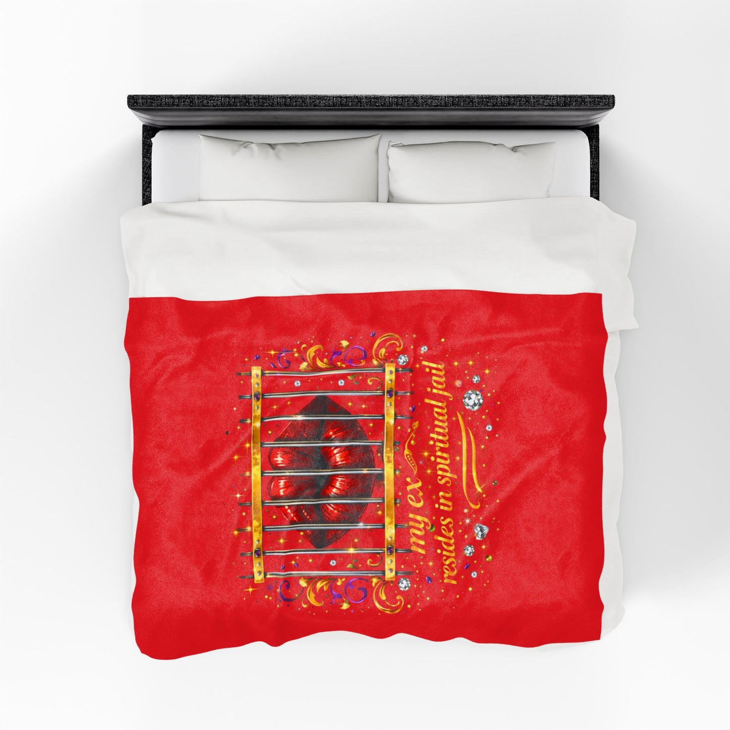 Spiritual Jail Velveteen Plush Blanket