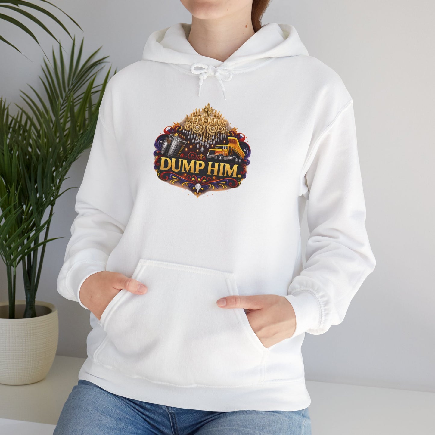 "Dump Him" Graphic Hoodie — Bold Breakup Statement Sweatshirt