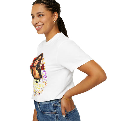 Valentine Pin-Up Girl Tee — Retro Glam Love Graphic T-Shirt