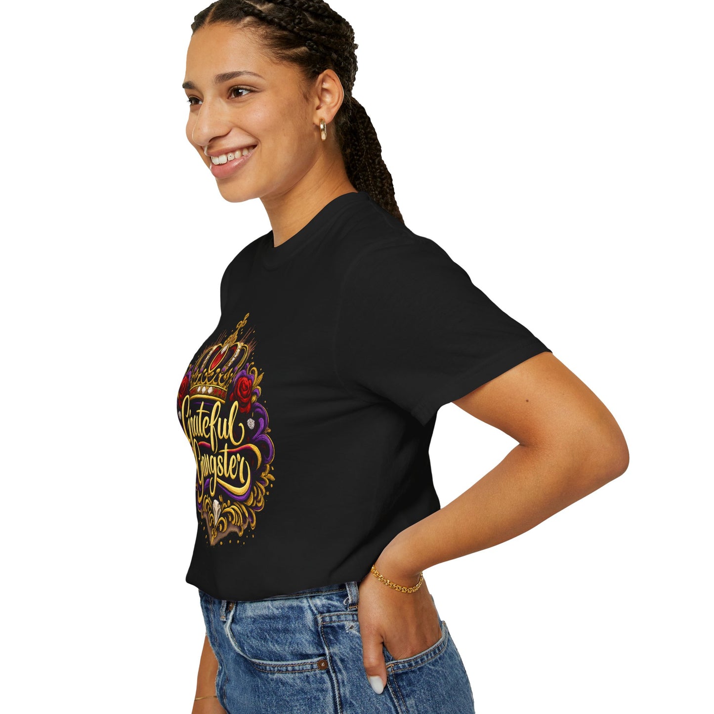 Grateful Gangster Graphic T-Shirt — Vintage Crown Script Tee