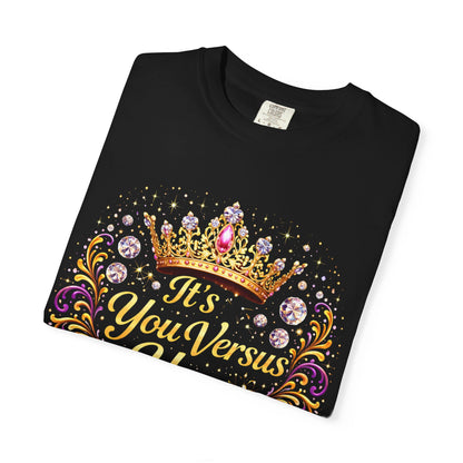 T-Shirt — "It's Your Business You" Crown & Lipstick Graphic Tee