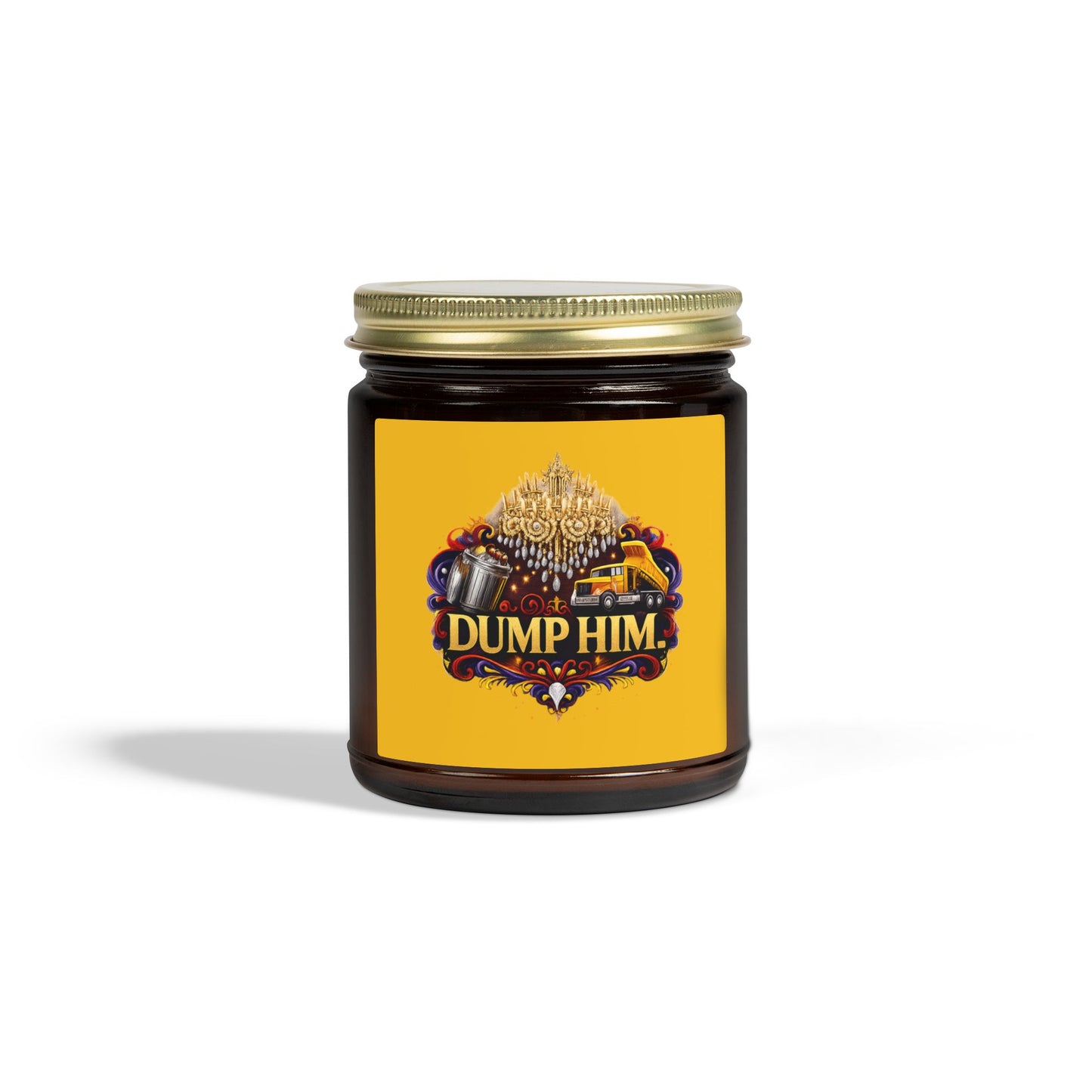 Coconut Apricot Scented Candle — 'Dump Him' Jar (4oz & 9oz)