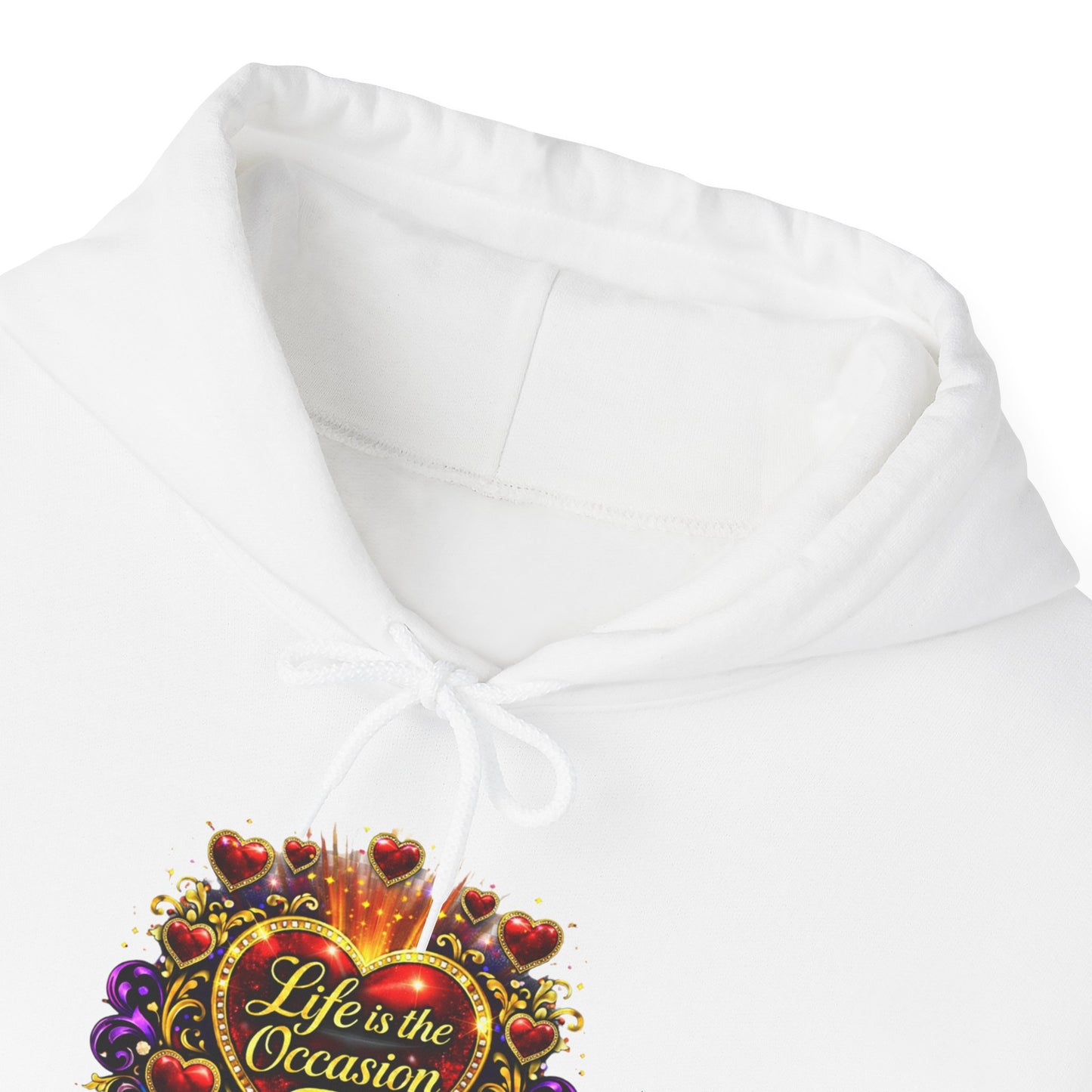 Life Is the Occasion— Glam Statement Hoodie