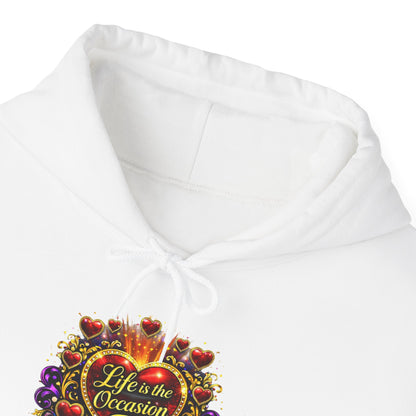 Life Is the Occasion— Glam Statement Hoodie