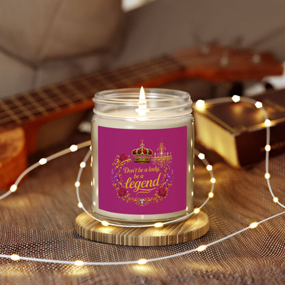 Coconut Apricot Scented Candle — "Don't Be a Lady, Be a Legend" (4oz/9oz)