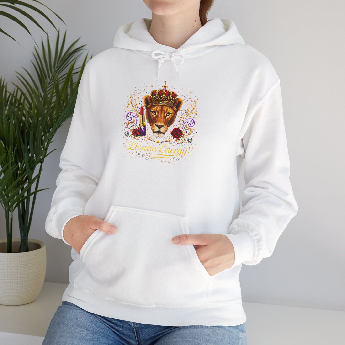 Regal Lion Crown Hoodie – Royal Animal King Sweatshirt