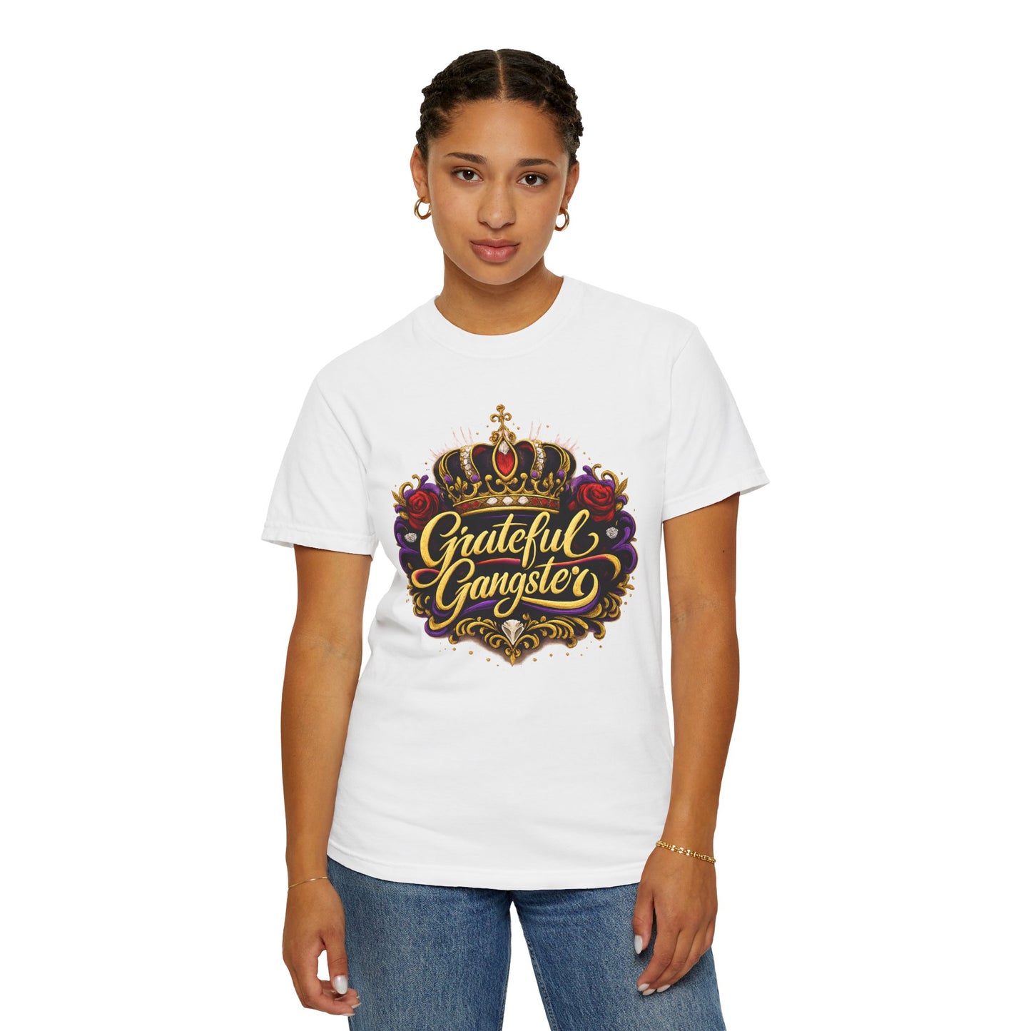 Grateful Gangster Graphic T-Shirt — Vintage Crown Script Tee