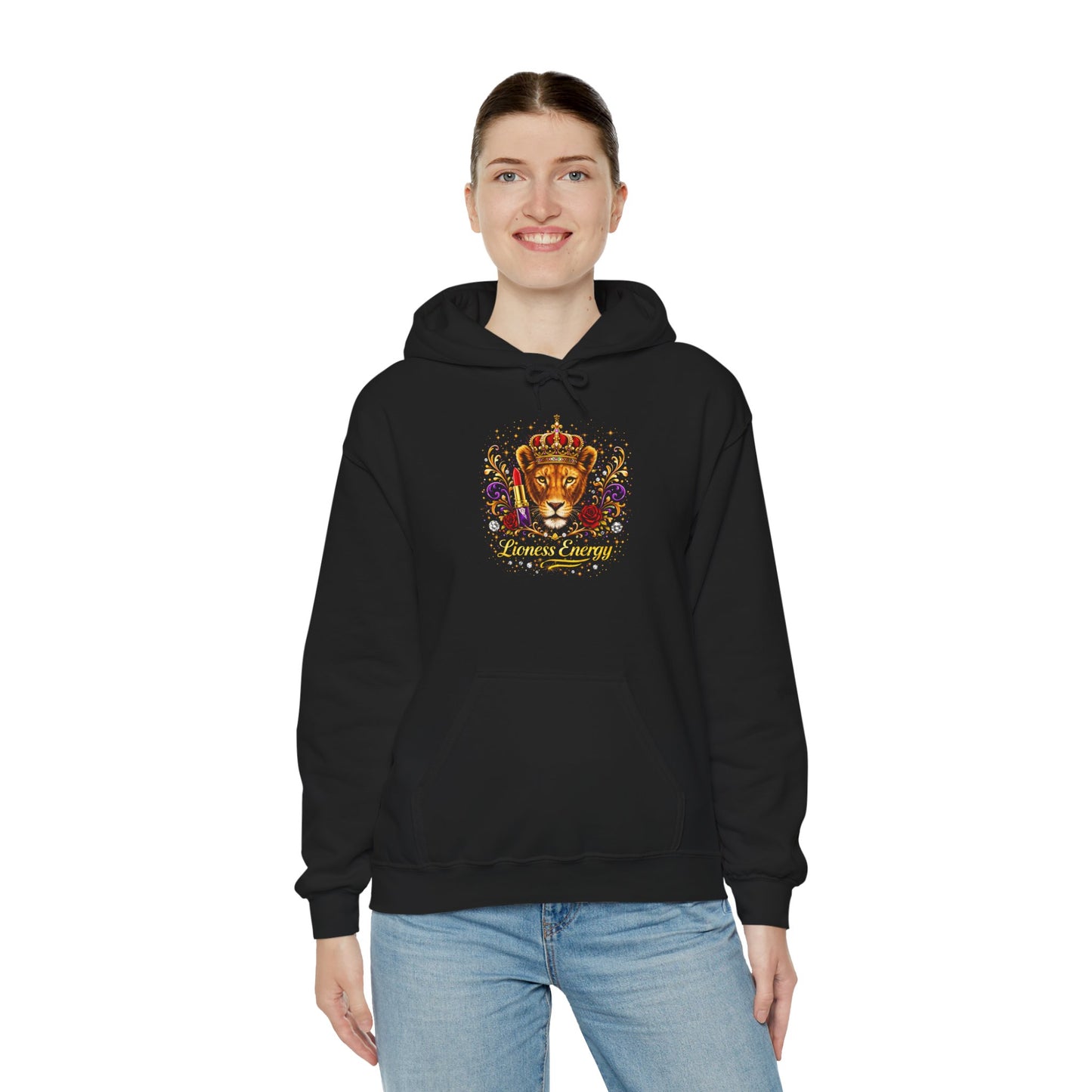 Regal Lion Crown Hoodie – Royal Animal King Sweatshirt