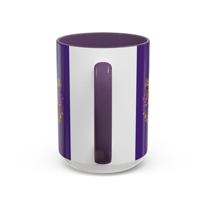 Life Is the Occasion Gold Heart Accent Coffee Mug — Inspirational Purple 11/15oz