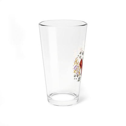 Mixing Glass - Glam Red Stiletto "I'm Doing Me" 16oz Cocktail Glass