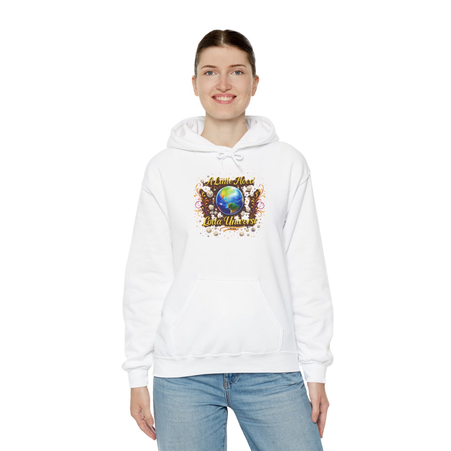 Earth Mama Hoodie - 'Let Little More Love Universe' Eco Vibe Graphic Hoodie