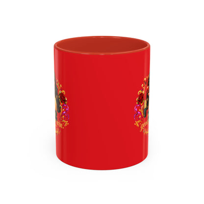 Coffee Mug — "In the End, Good Women Win" BRUNETTE Retro Pin-Up Design