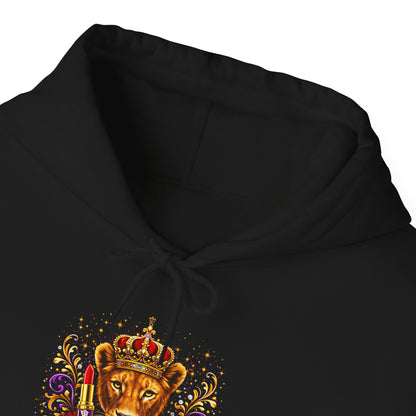 Regal Lion Crown Hoodie – Royal Animal King Sweatshirt