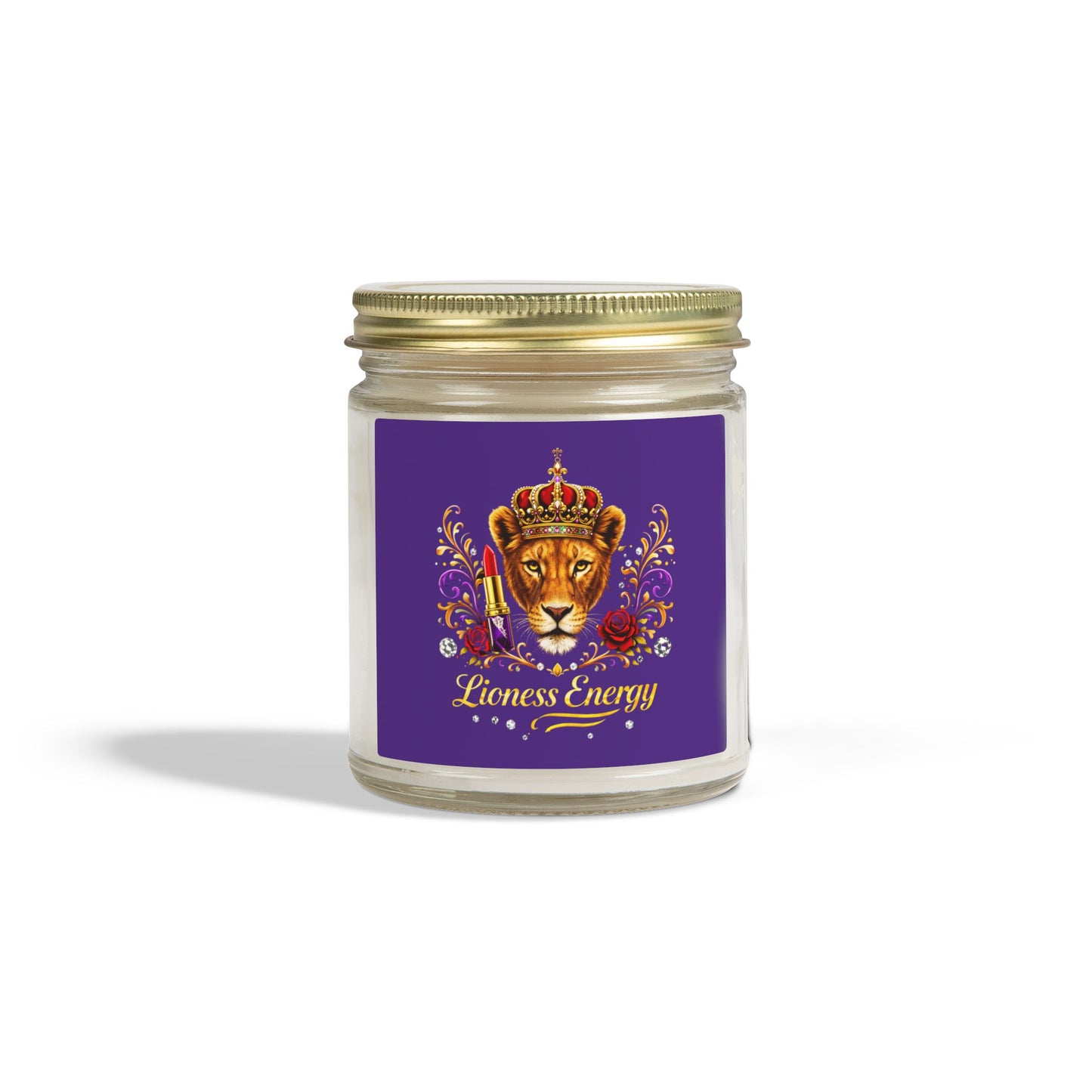 Lioness Energy Soy Candle — Coconut Apricot Wax (4oz & 9oz)