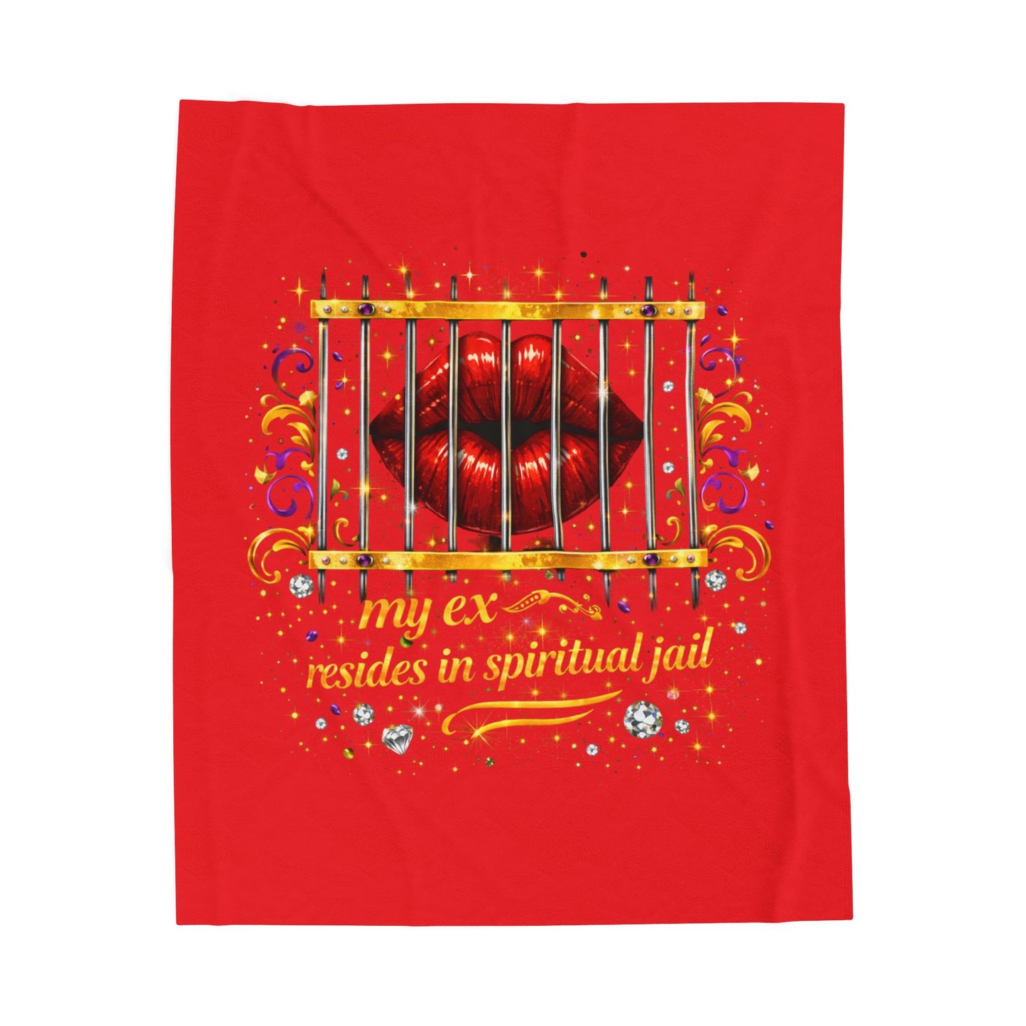 Spiritual Jail Velveteen Plush Blanket