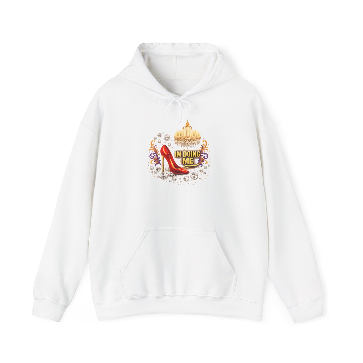 Hoodie — 'I'm Doing Me' High Heel Crown Graphic Hooded Sweatshirt
