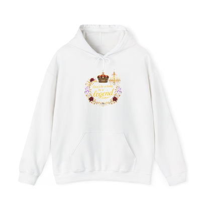 Legend Queen Crown Floral Hoodie — Regal Feminine Comfort Sweatshirt
