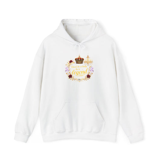 Legend Queen Crown Floral Hoodie — Regal Feminine Comfort Sweatshirt