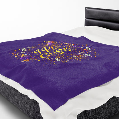 Velveteen Plush Blanket — "I Piss Glitter" Sparkle Throw for Fun, Sassy Gift