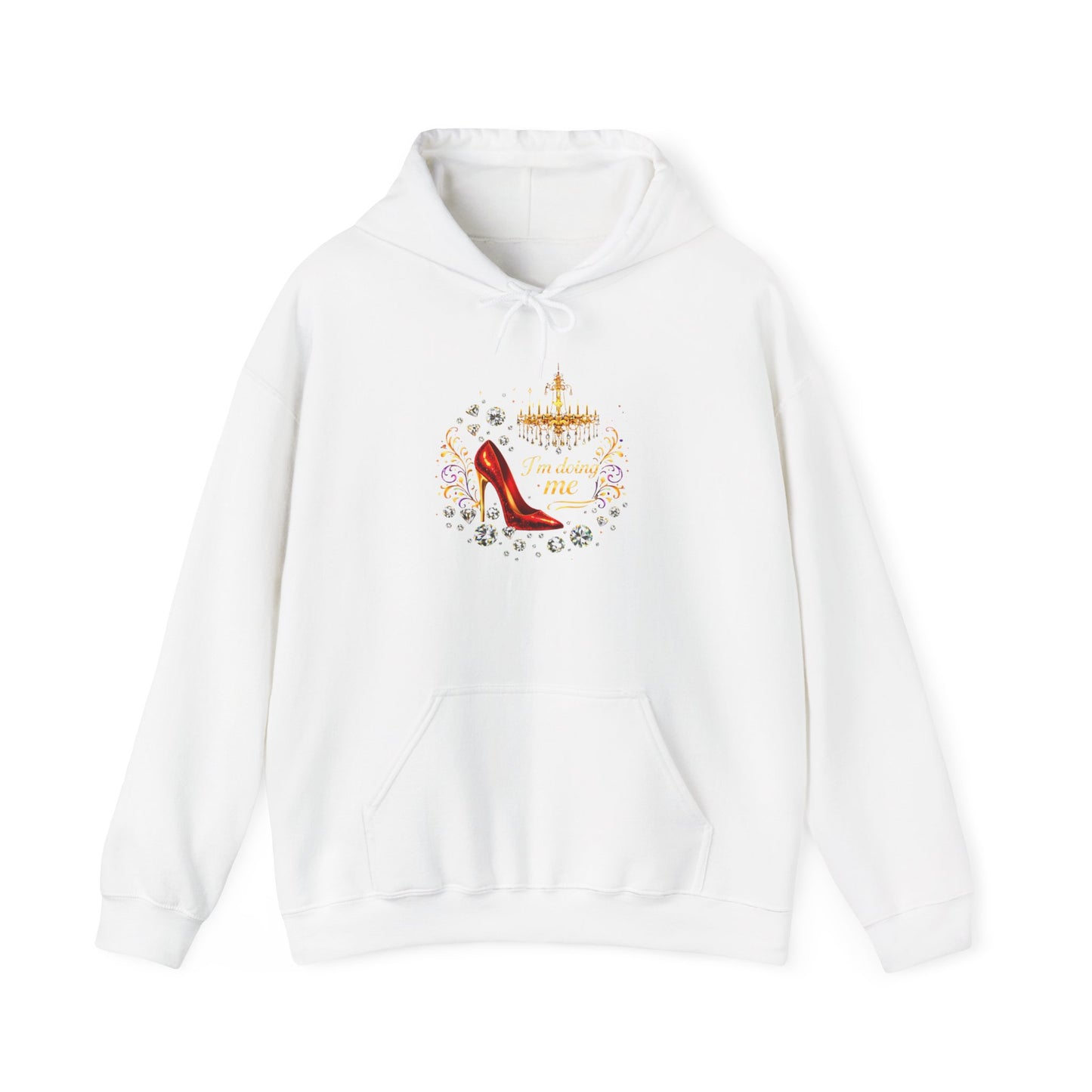 Hoodie — 'I'm Doing Me' High Heel Crown Graphic Hooded Sweatshirt