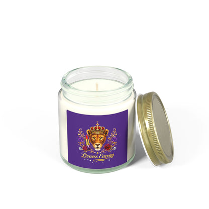 Lioness Energy Soy Candle — Coconut Apricot Wax (4oz & 9oz)