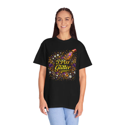 T-Shirt — 'Press Glitter' Sparkle Cosmetic Makeup Tee