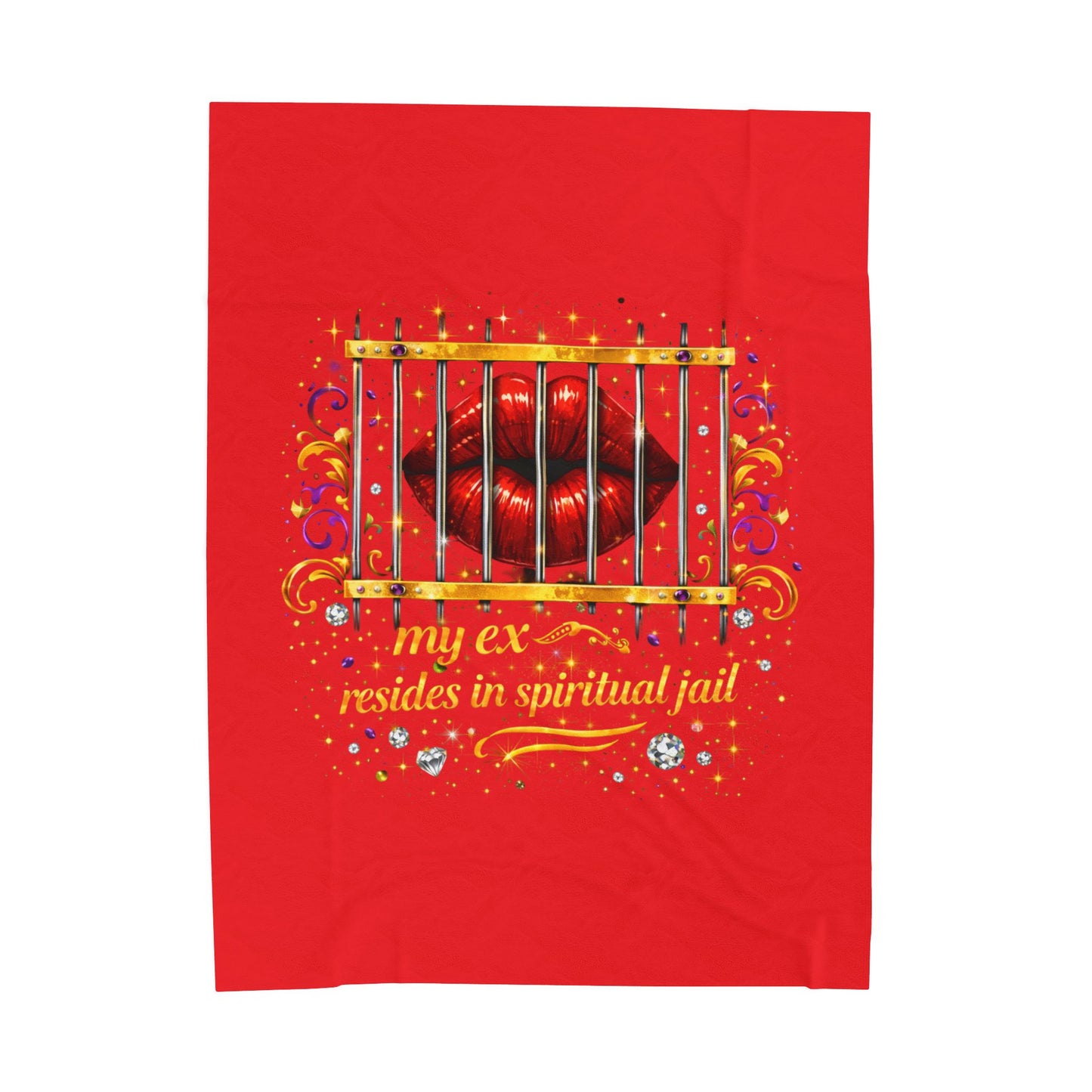 Spiritual Jail Velveteen Plush Blanket