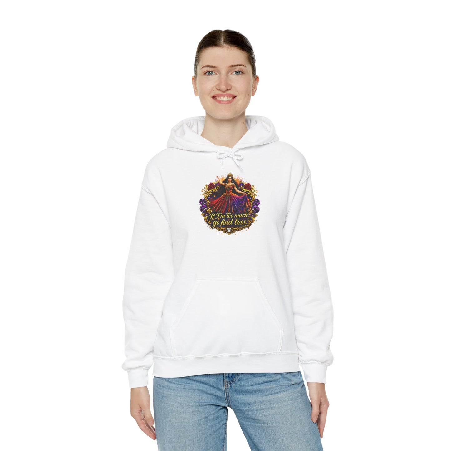 Hoodie — Floral Mother’s Day ‘If I’m the Mom who’s a Hot Mess’ Cozy Sweatshirt
