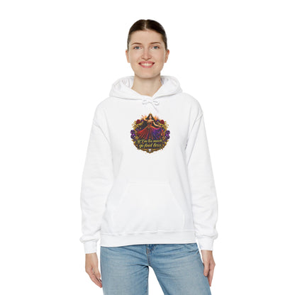 Hoodie — Floral Mother’s Day ‘If I’m the Mom who’s a Hot Mess’ Cozy Sweatshirt