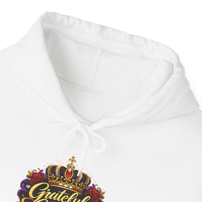 Grateful Gangster Hoodie — Vintage Crown Floral Logo Sweatshirt