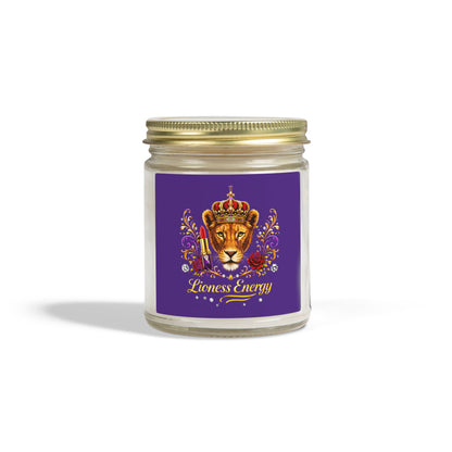 Lioness Energy Soy Candle — Coconut Apricot Wax (4oz & 9oz)